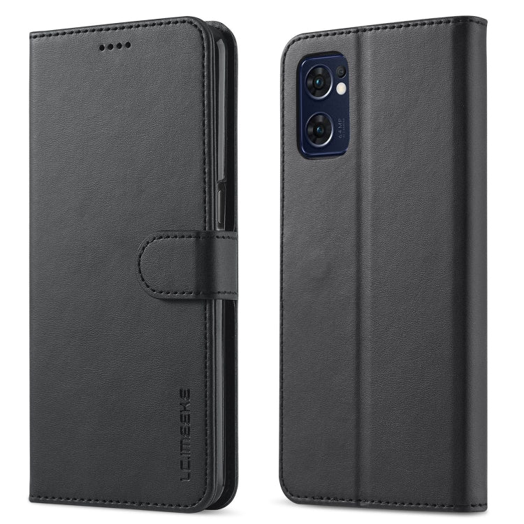 Black calf-texture leather phone wallet case with flip cover and camera cutout