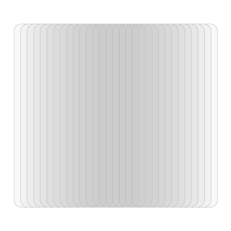 Stack of tempered glass screen protector films for smartphones, 50 pcs