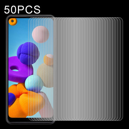 Tempered glass screen protector film set for smartphone, 2.5D non-full screen, 50 pcs