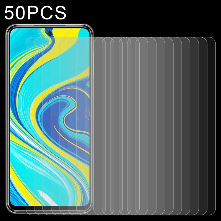 Tempered glass half-screen protector set, showing stacked screen films for a smartphone