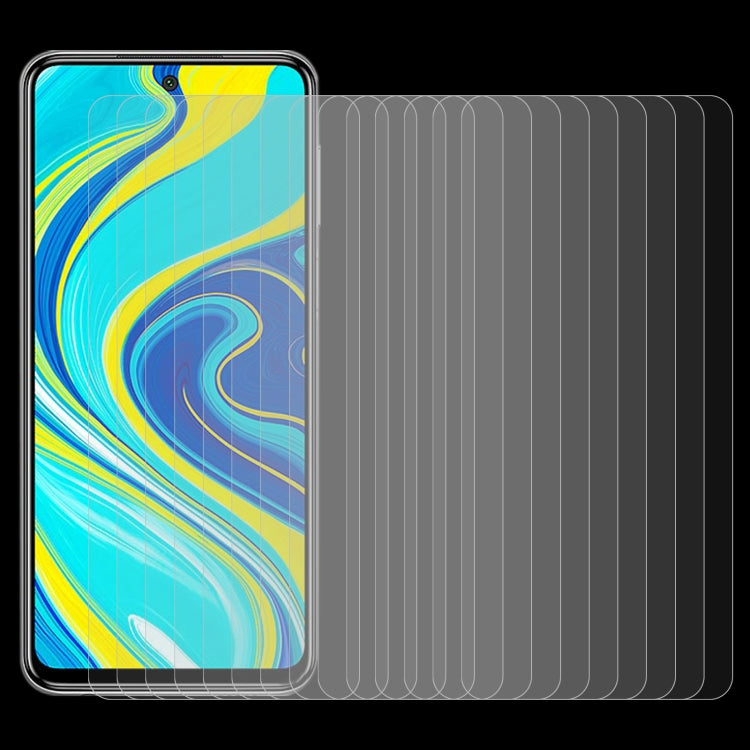 Set of tempered glass half-screen protector films, shown with a smartphone display