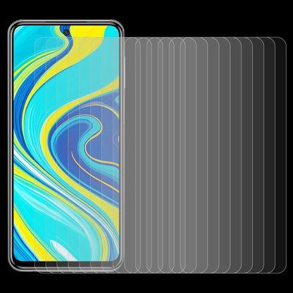 Set of tempered glass half-screen protector films, shown with a smartphone display