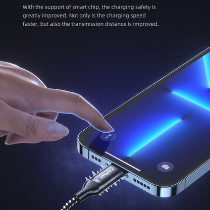 4-in-1 cable connector being inserted into a smartphone charging port