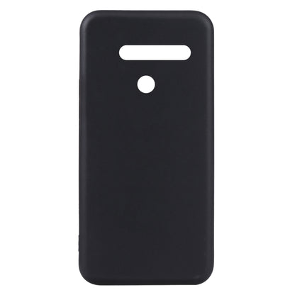 Black TPU back phone case for LG V50 ThinQ with top speaker and camera cutouts