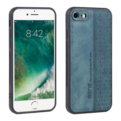 Dark green textured phone case with geometric embossing and dual camera cutouts