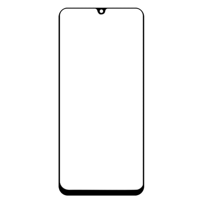 Tempered glass screen protector sheet with black rounded edges, full-screen fit