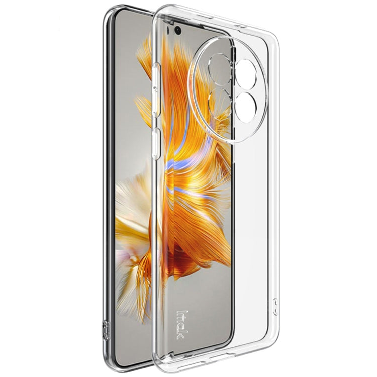 Transparent TPU phone case with camera cutouts and raised edge