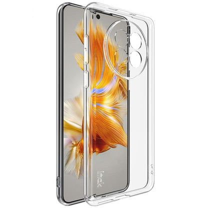 Transparent TPU phone case with camera cutouts and raised edge