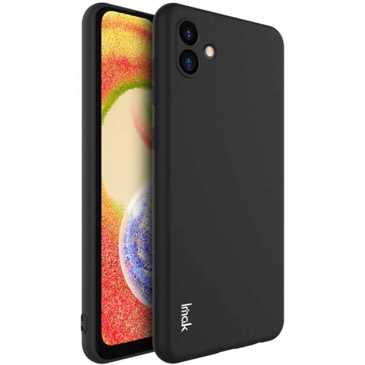 Black frosted TPU phone case with raised camera cutouts and slim bumper edges