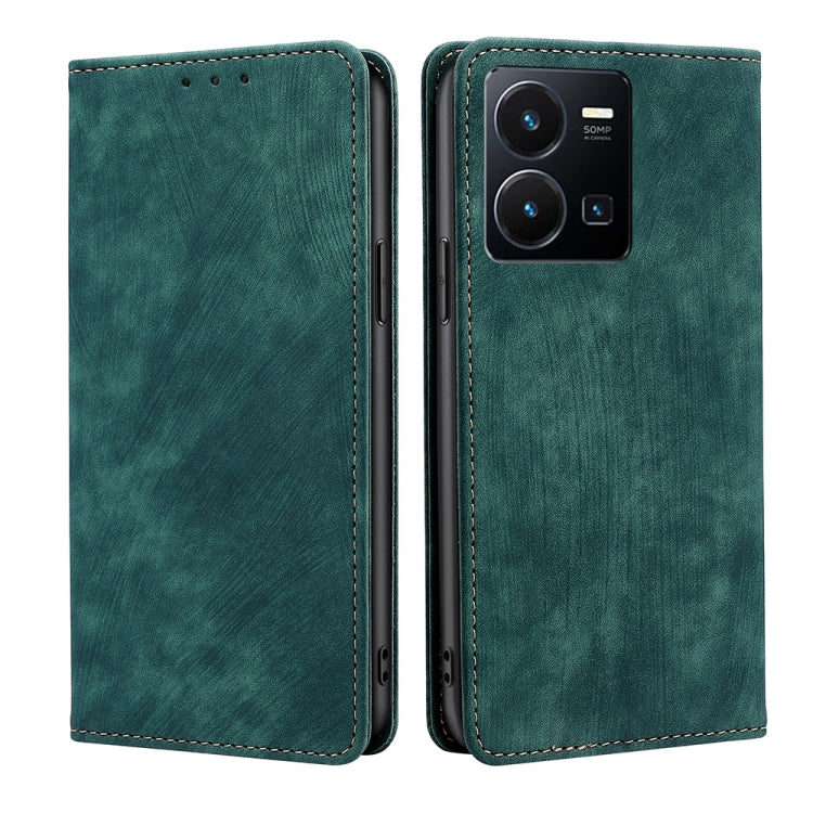 Teal magnetic leather phone case with flip cover, side button cutouts, dual-camera cutout