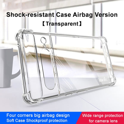 Transparent TPU shockproof phone case with four-corner airbag design and camera cutout