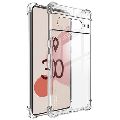 Clear TPU shockproof phone case with camera opening and side button cutouts