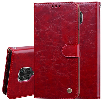 Red leather-style flip phone wallet case with card holder and magnetic snap