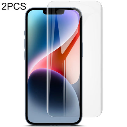 Curved hydrogel screen protector film set, full coverage, 2-pack for a smartphone