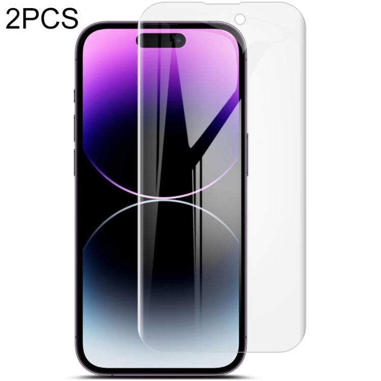 Curved hydrogel screen protector film applied on smartphone display, full coverage