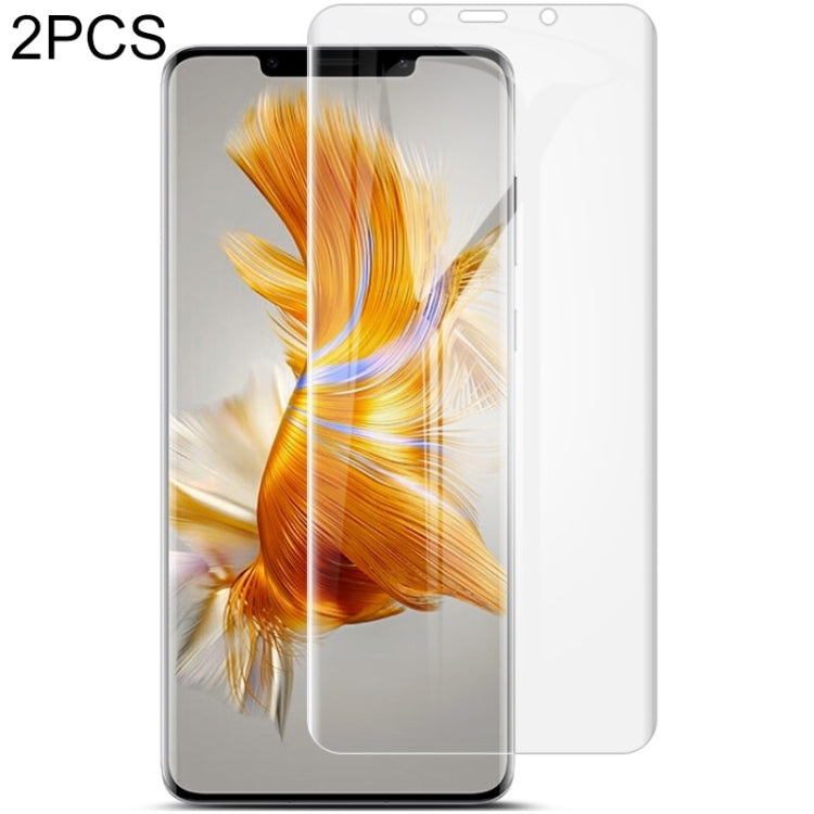Curved full-screen hydrogel screen protector film for phone, clear, 2-pack
