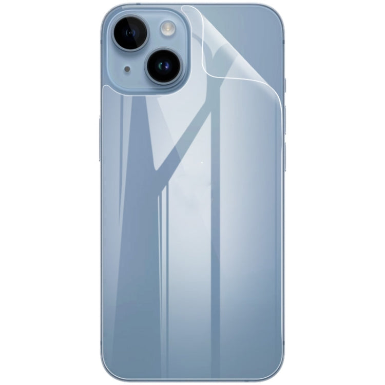 Curved hydrogel back protector film fitted on phone back, transparent 2-pack