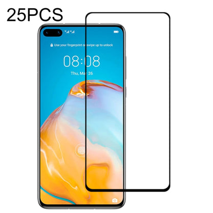 25-pack 2.5D tempered glass screen protector film set with full coverage for a Huawei phone