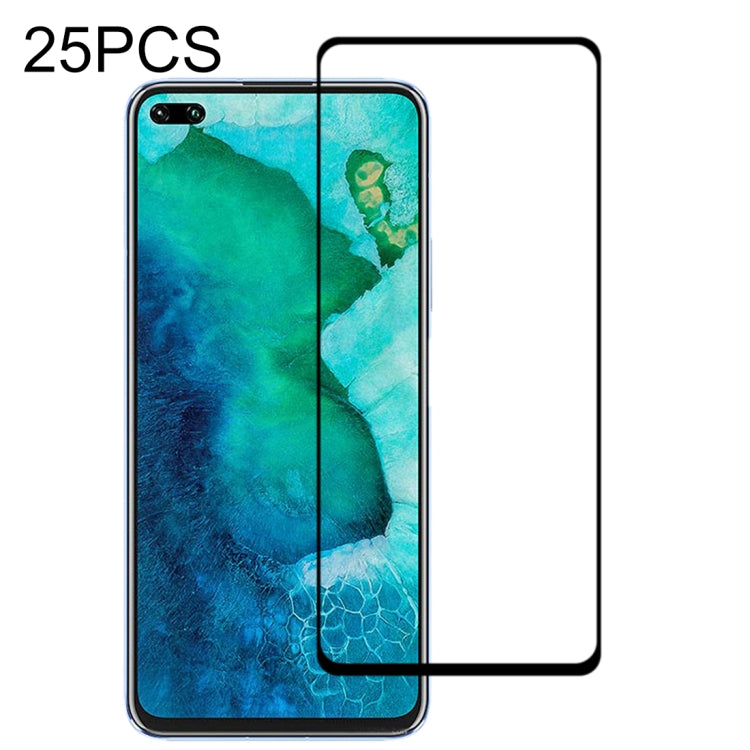 Tempered glass screen protector film for smartphone display, clear 2.5D edges