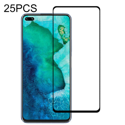 Tempered glass screen protector film for smartphone display, clear 2.5D edges