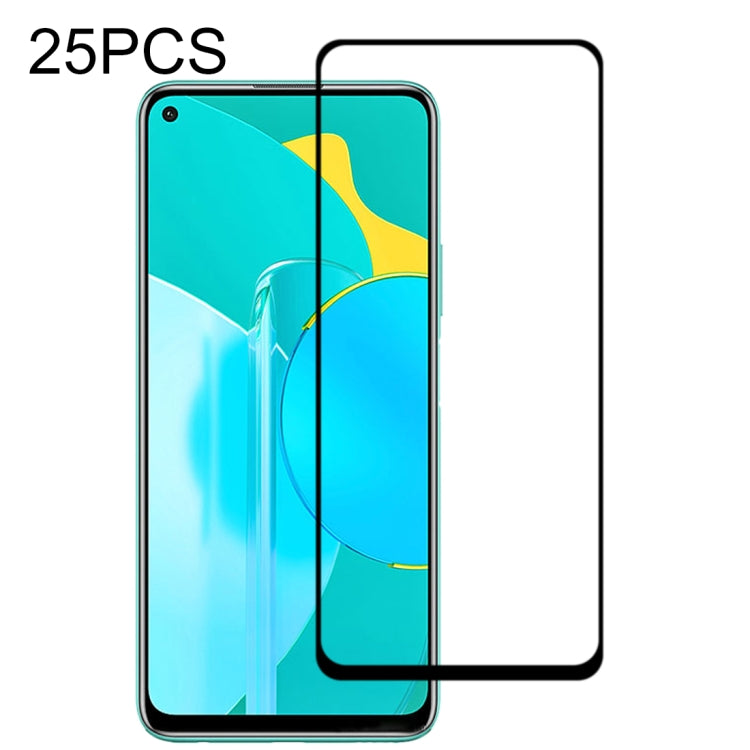 Tempered glass screen protector film set for smartphone display with precise cutouts
