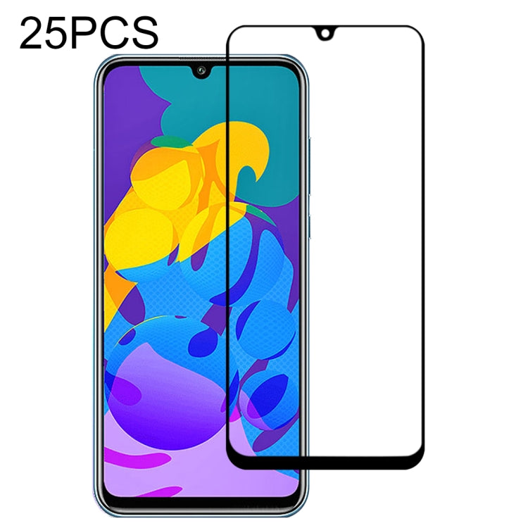 Tempered glass screen protector film for smartphone display, rounded 2.5D corners