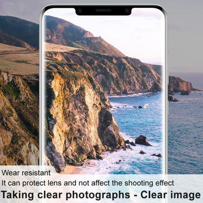 Smartphone with clear camera lens film; rear lens protector not visible