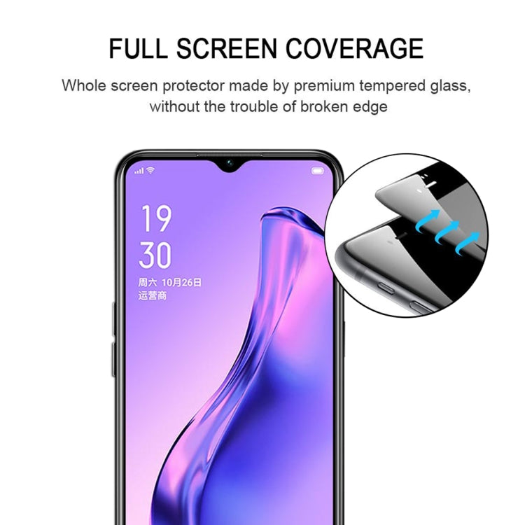 Smartphone screen protector with 2.5D tempered glass, close-up side detail