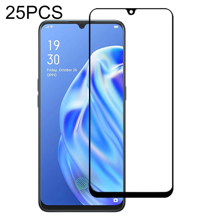 25-pack full screen tempered glass screen protector for smartphone with curved edge