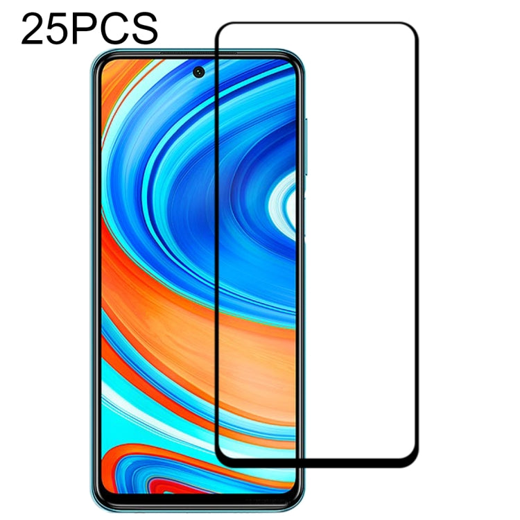25-pack tempered glass screen protector film with curved full-screen edges