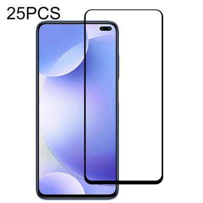 25-pack tempered glass screen protector film for full-screen display, glossy cover