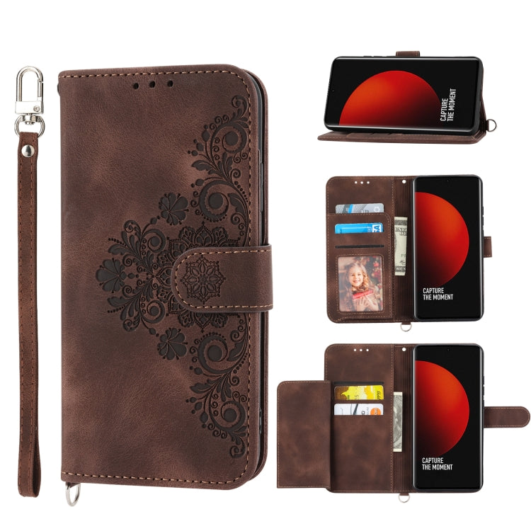 Skin-feel Flowers Embossed Wallet Leather Phone Case, For Xiaomi Redmi Note 11 Pro, For Xiaomi Redmi Note 11 5G, For Xiaomi Redmi Note 11S, For Xiaomi Redmi 10C, For Xiaomi Redmi 10 5G, For Xiaomi 12 Ultra, For Xiaomi 12 / 12X                          ...