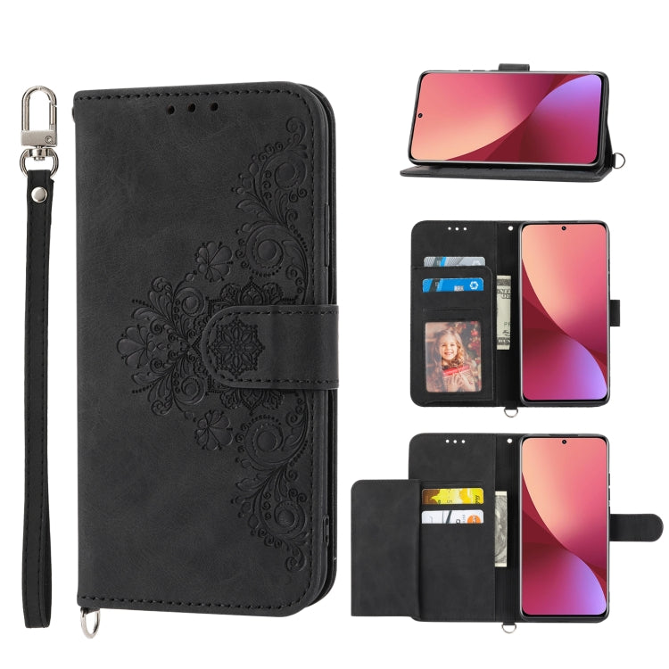 Skin-feel Flowers Embossed Wallet Leather Phone Case, For Xiaomi Redmi Note 11 Pro, For Xiaomi Redmi Note 11 5G, For Xiaomi Redmi Note 11S, For Xiaomi Redmi 10C, For Xiaomi Redmi 10 5G, For Xiaomi 12 Ultra, For Xiaomi 12 / 12X                          ...