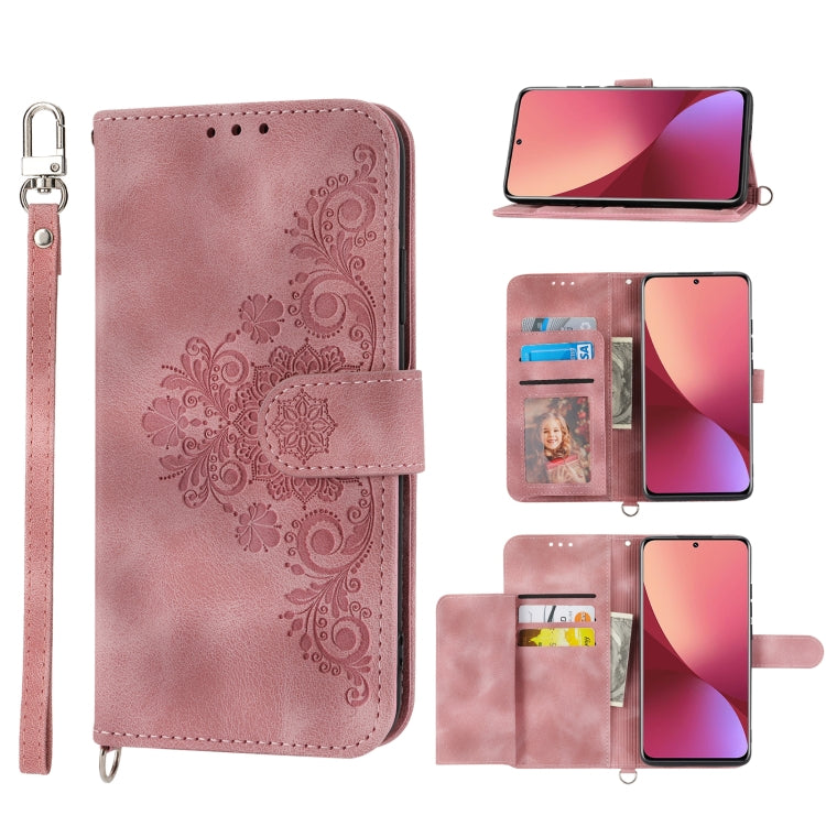 Skin-feel Flowers Embossed Wallet Leather Phone Case, For Xiaomi Redmi Note 11 Pro, For Xiaomi Redmi Note 11 5G, For Xiaomi Redmi Note 11S, For Xiaomi Redmi 10C, For Xiaomi Redmi 10 5G, For Xiaomi 12 Ultra, For Xiaomi 12 / 12X                          ...