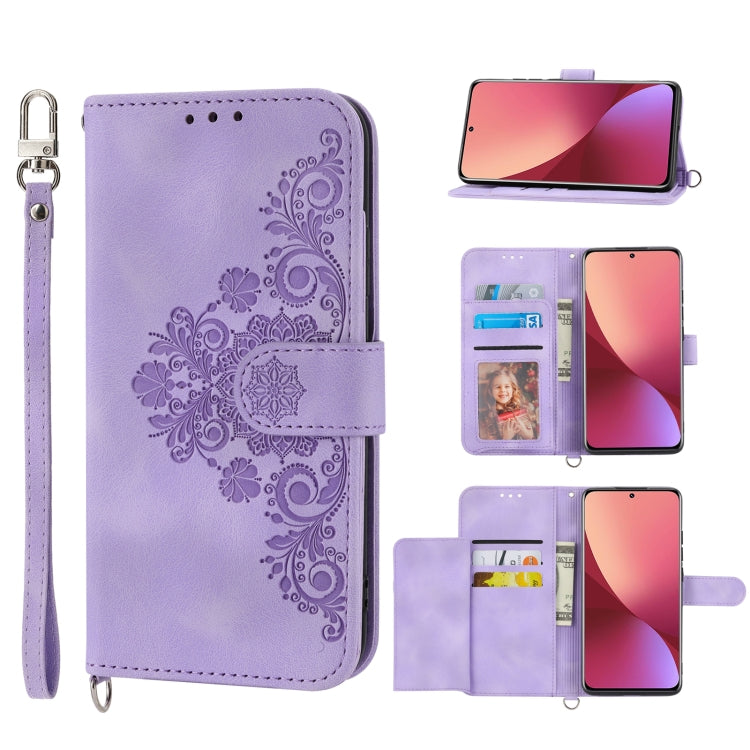 Skin-feel Flowers Embossed Wallet Leather Phone Case, For Xiaomi Redmi Note 11 Pro, For Xiaomi Redmi Note 11 5G, For Xiaomi Redmi Note 11S, For Xiaomi Redmi 10C, For Xiaomi Redmi 10 5G, For Xiaomi 12 Ultra, For Xiaomi 12 / 12X                          ...