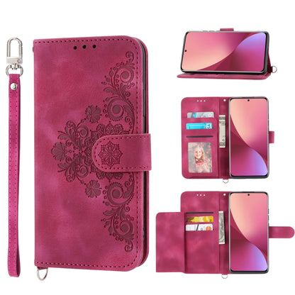 Skin-feel Flowers Embossed Wallet Leather Phone Case, For Xiaomi Redmi Note 11 Pro, For Xiaomi Redmi Note 11 5G, For Xiaomi Redmi Note 11S, For Xiaomi Redmi 10C, For Xiaomi Redmi 10 5G, For Xiaomi 12 Ultra, For Xiaomi 12 / 12X                          ...