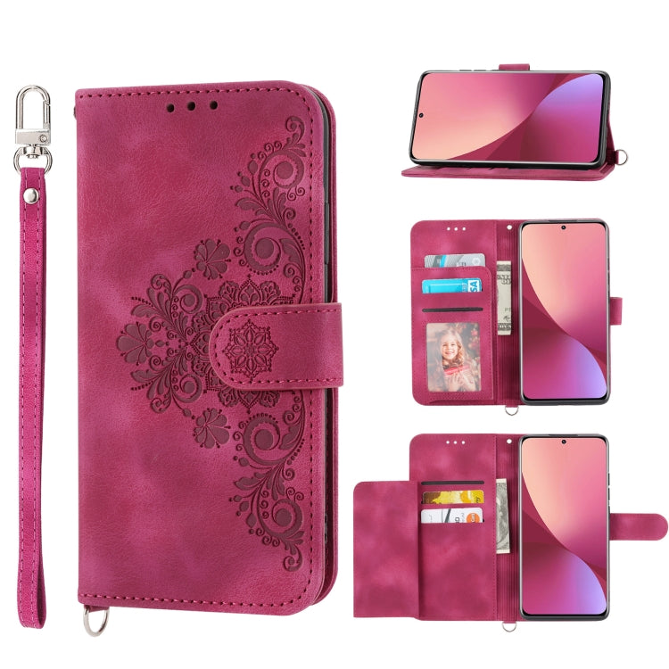 Skin-feel Flowers Embossed Wallet Leather Phone Case, For Xiaomi Redmi Note 11 Pro, For Xiaomi Redmi Note 11 5G, For Xiaomi Redmi Note 11S, For Xiaomi Redmi 10C, For Xiaomi Redmi 10 5G, For Xiaomi 12 Ultra, For Xiaomi 12 / 12X                          ...