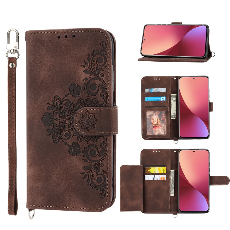 Skin-feel Flowers Embossed Wallet Leather Phone Case, For Xiaomi Redmi Note 11 Pro, For Xiaomi Redmi Note 11 5G, For Xiaomi Redmi Note 11S, For Xiaomi Redmi 10C, For Xiaomi Redmi 10 5G, For Xiaomi 12 Ultra, For Xiaomi 12 / 12X                          ...
