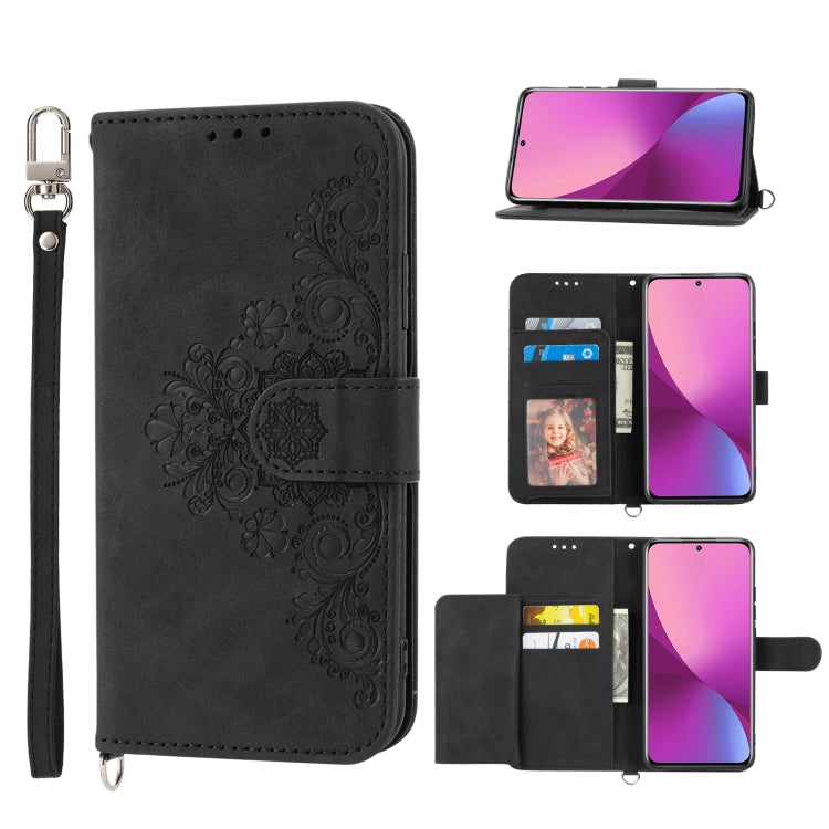 Skin-feel Flowers Embossed Wallet Leather Phone Case, For Xiaomi Redmi Note 11 Pro, For Xiaomi Redmi Note 11 5G, For Xiaomi Redmi Note 11S, For Xiaomi Redmi 10C, For Xiaomi Redmi 10 5G, For Xiaomi 12 Ultra, For Xiaomi 12 / 12X                          ...