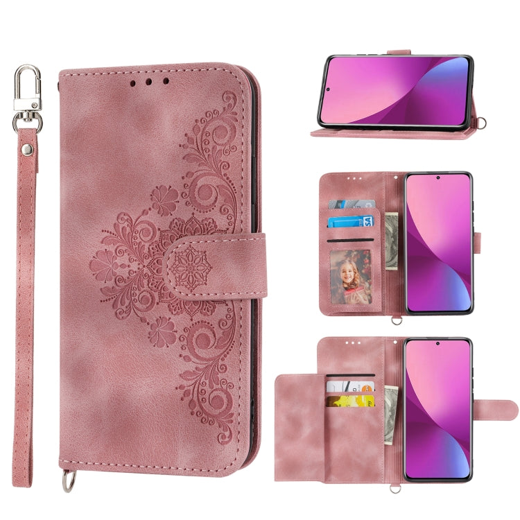 Skin-feel Flowers Embossed Wallet Leather Phone Case, For Xiaomi Redmi Note 11 Pro, For Xiaomi Redmi Note 11 5G, For Xiaomi Redmi Note 11S, For Xiaomi Redmi 10C, For Xiaomi Redmi 10 5G, For Xiaomi 12 Ultra, For Xiaomi 12 / 12X                          ...