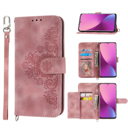 Skin-feel Flowers Embossed Wallet Leather Phone Case, For Xiaomi Redmi Note 11 Pro, For Xiaomi Redmi Note 11 5G, For Xiaomi Redmi Note 11S, For Xiaomi Redmi 10C, For Xiaomi Redmi 10 5G, For Xiaomi 12 Ultra, For Xiaomi 12 / 12X                          ...