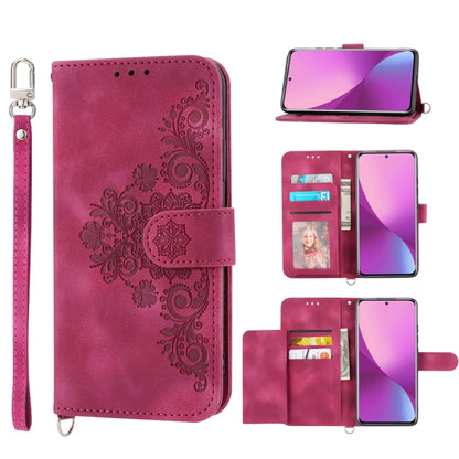 Skin-feel Flowers Embossed Wallet Leather Phone Case, For Xiaomi Redmi Note 11 Pro, For Xiaomi Redmi Note 11 5G, For Xiaomi Redmi Note 11S, For Xiaomi Redmi 10C, For Xiaomi Redmi 10 5G, For Xiaomi 12 Ultra, For Xiaomi 12 / 12X                          ...