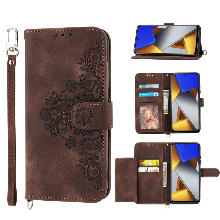 Skin-feel Flowers Embossed Wallet Leather Phone Case, For Xiaomi Redmi Note 11 Pro, For Xiaomi Redmi Note 11 5G, For Xiaomi Redmi Note 11S, For Xiaomi Redmi 10C, For Xiaomi Redmi 10 5G, For Xiaomi 12 Ultra, For Xiaomi 12 / 12X                          ...