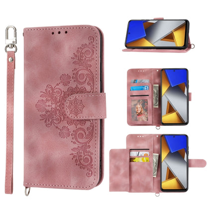 Skin-feel Flowers Embossed Wallet Leather Phone Case, For Xiaomi Redmi Note 11 Pro, For Xiaomi Redmi Note 11 5G, For Xiaomi Redmi Note 11S, For Xiaomi Redmi 10C, For Xiaomi Redmi 10 5G, For Xiaomi 12 Ultra, For Xiaomi 12 / 12X                          ...