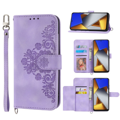Skin-feel Flowers Embossed Wallet Leather Phone Case, For Xiaomi Redmi Note 11 Pro, For Xiaomi Redmi Note 11 5G, For Xiaomi Redmi Note 11S, For Xiaomi Redmi 10C, For Xiaomi Redmi 10 5G, For Xiaomi 12 Ultra, For Xiaomi 12 / 12X                          ...