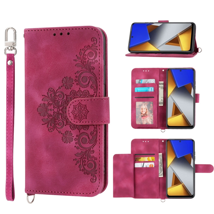 Skin-feel Flowers Embossed Wallet Leather Phone Case, For Xiaomi Redmi Note 11 Pro, For Xiaomi Redmi Note 11 5G, For Xiaomi Redmi Note 11S, For Xiaomi Redmi 10C, For Xiaomi Redmi 10 5G, For Xiaomi 12 Ultra, For Xiaomi 12 / 12X                          ...