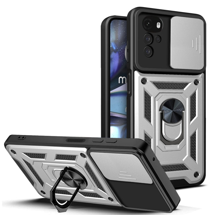 Sliding Camera Cover TPU+PC Phone Case, For Motorola Moto G22