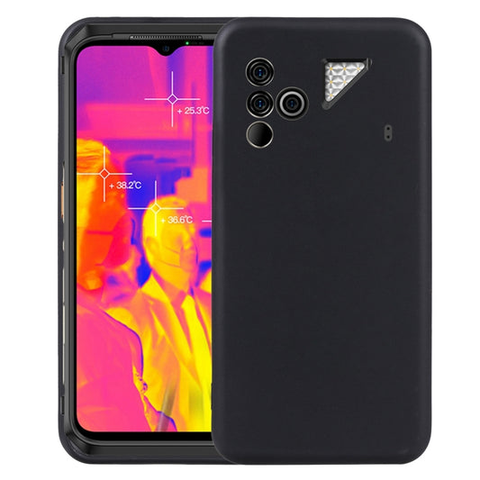 Black TPU phone case with camera cutouts and raised bezel edges