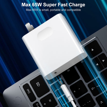 Dual USB-C charging cable with angled Type-C connectors connected to a device port
