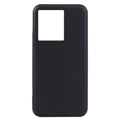 Black TPU phone case with plain back and opening at top
